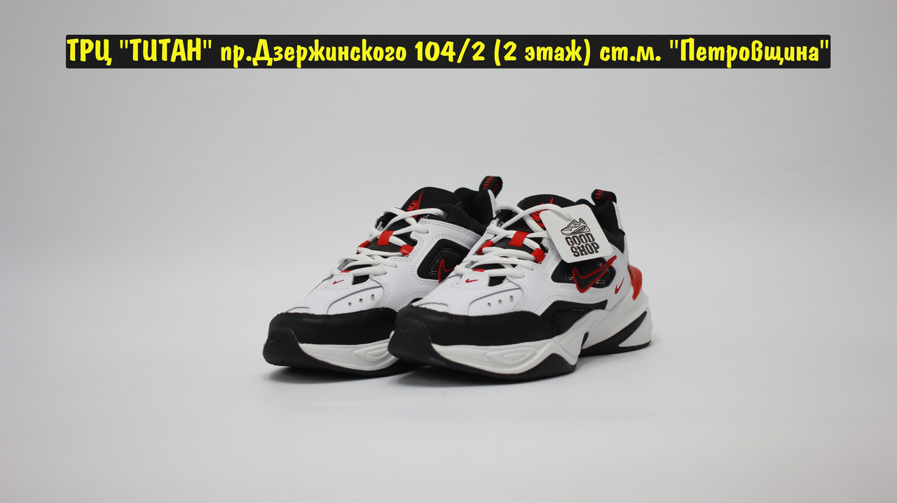 Кроссовки Nike M2K Tekno White Black Red - фото 2 - id-p98099166