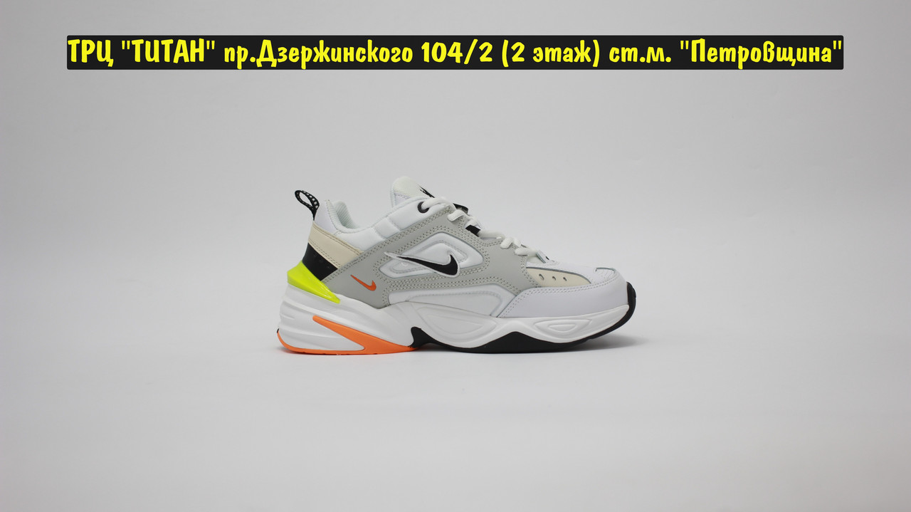 Кроссовки Nike M2K Tekno White Grey Orange Green - фото 5 - id-p176720741