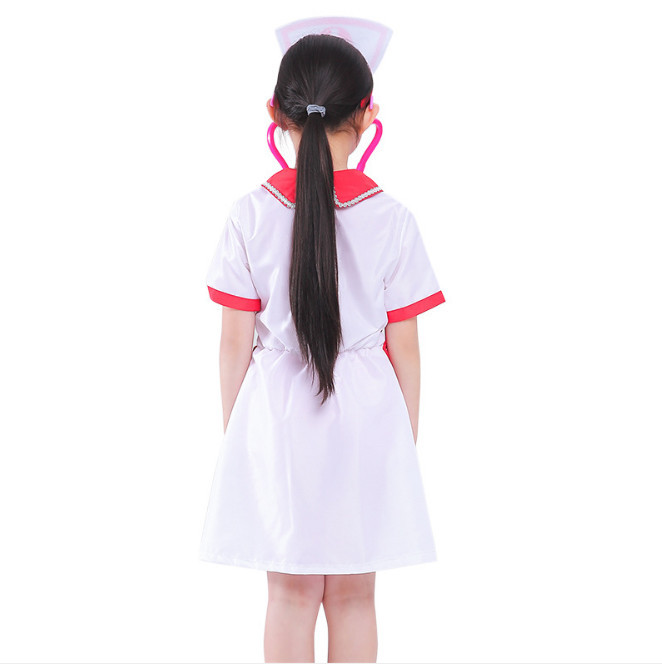 Детский карнавальный костюм доктора медсестры для девочки K-0027 - фото 5 - id-p217648804