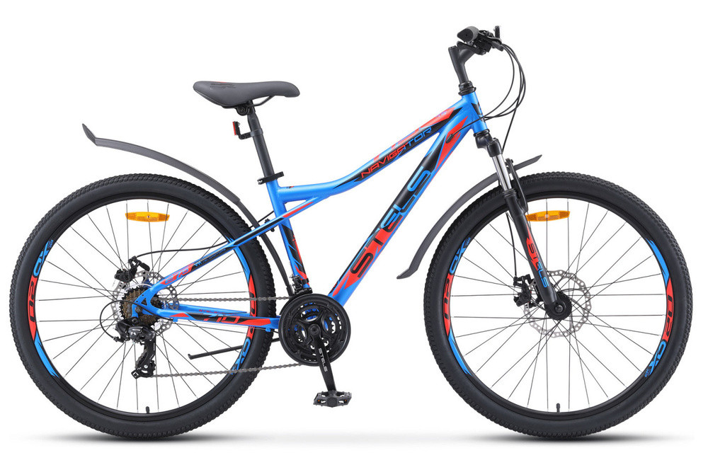 Велосипед Stels Navigator 710 MD 27.5 V020 р.16 2023 (синий/чёрный/красный)