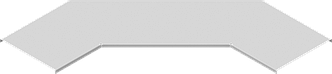 Крышка угловой секции кабельроста 90