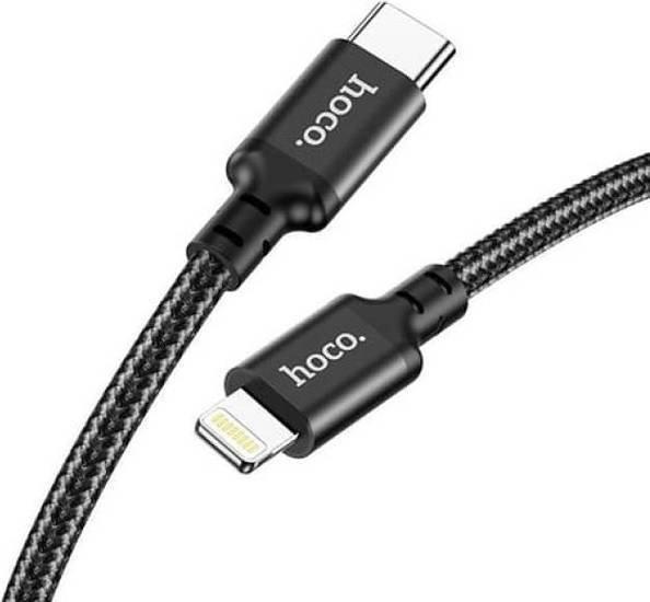 Кабель Hoco X14 USB Type-C - Lightning (1 м, черный) - фото 2 - id-p217650244