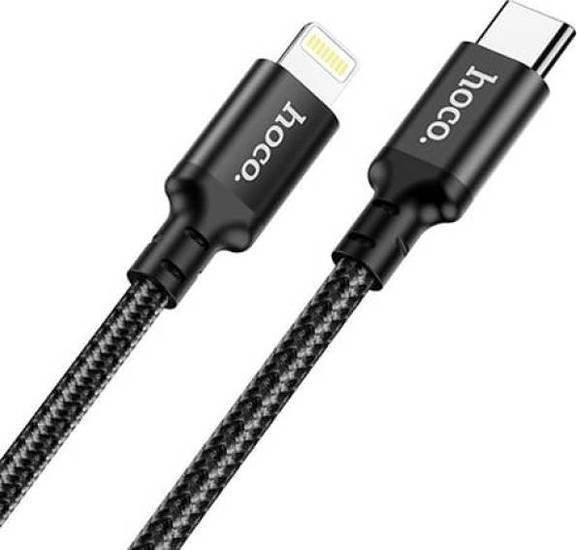 Кабель Hoco X14 USB Type-C - Lightning (1 м, черный) - фото 3 - id-p217650244