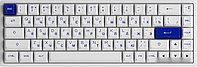 Клавиатура Akko 3068B Plus White & Blue (Akko CS Jelly Pink)