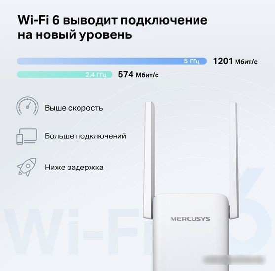 Усилитель Wi-Fi Mercusys ME70X - фото 5 - id-p217650715