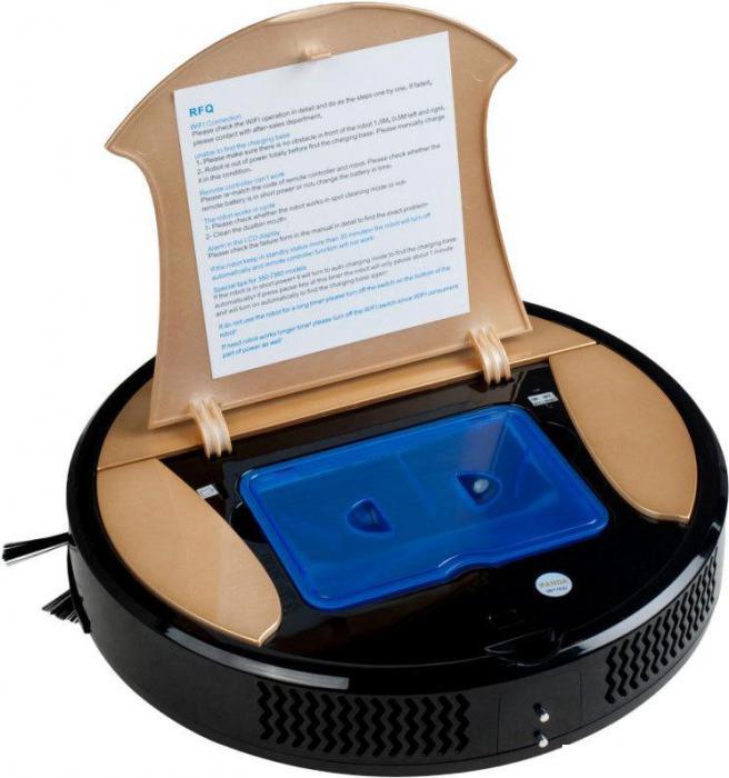 Беспроводной моющий робот пылесос Panda Clever i5 золотистый автоматический аккумуляторный для влажной уборки - фото 5 - id-p217514426