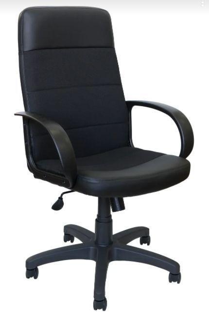 Компьютерное офисное кресло для руководителя ЯрКресло Кр58 ТГ ПЛАСТ С11 черное на колесиках - фото 1 - id-p216153836