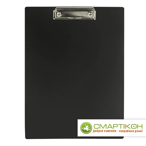 Доска-планшет STAFF с прижимом А4 315х235 мм, пластик, 1 мм, черная - фото 2 - id-p217673666
