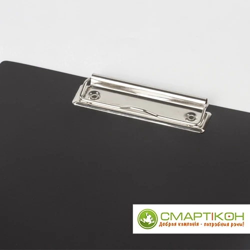 Доска-планшет STAFF с прижимом А4 315х235 мм, пластик, 1 мм, черная - фото 3 - id-p217673666