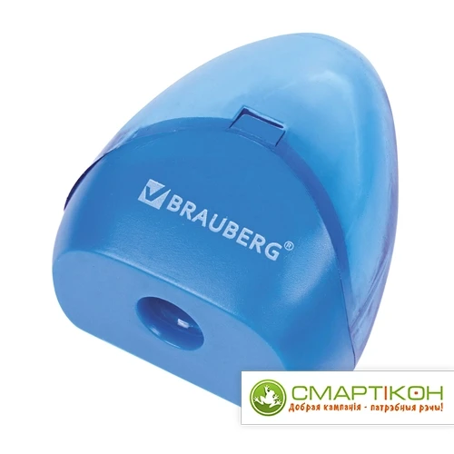 Точилка BRAUBERG BELL с контейнером, пластиковая, конусообразная, цвет корпуса ассорти - фото 2 - id-p217673057