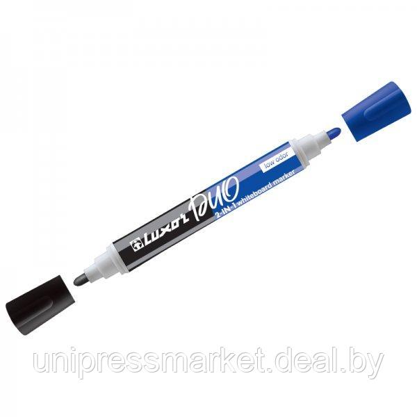 Маркер черно-синий для доски Luxor, пулевидный, 1-3 мм - фото 1 - id-p217678582