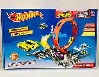 Трек Хот Вилс (Hot Wheels) со станцией автотюнинга, аналог