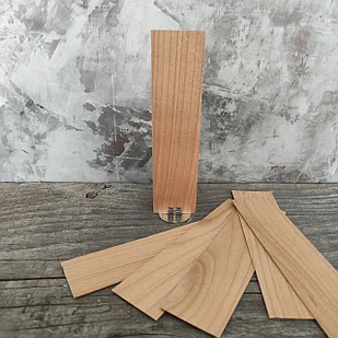 Фитиль широкий деревянный для свечи 3х12 см, шт