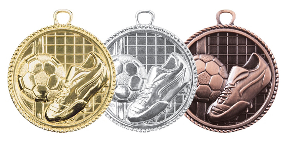 Медаль "Футбол" 5 см 2 место без ленты , 009-2 Серебро - фото 2 - id-p217680153