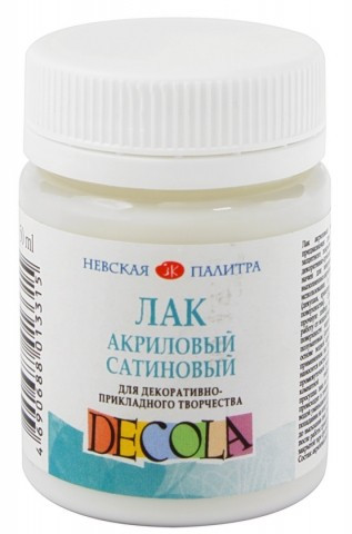 Лак акриловый сатиновый (полуматовый) Decola 50 мл - фото 1 - id-p217680225