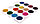 Акварель медовая полусухая «Мультики» 16 цветов, в пластиковой коробке, без кисти, фото 2