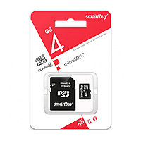 Карта памяти Smartbuy microSDHC 4Gb Class10