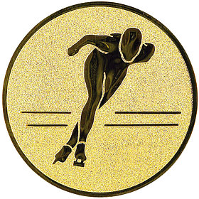 Эмблема"Конькобежный спорт" 2,5 см Металлопластик