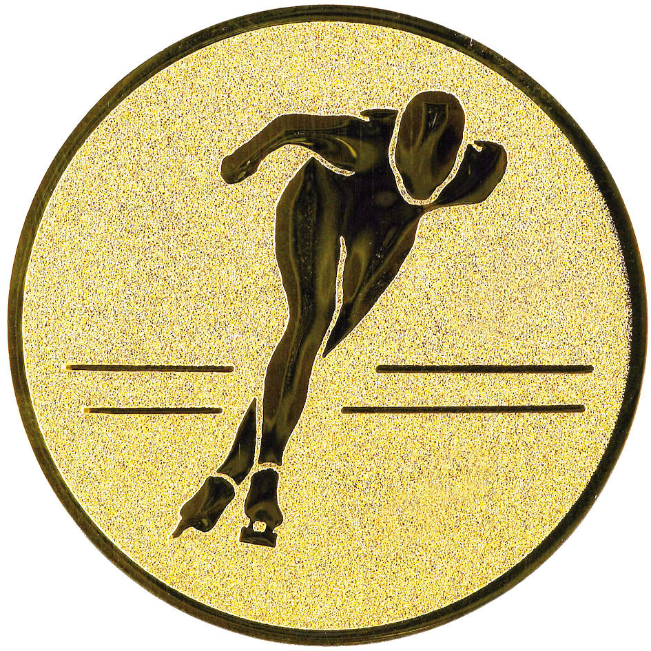 Эмблема"Конькобежный спорт" 2,5 см Металлопластик - фото 1 - id-p217680544