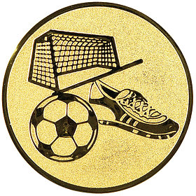 Эмблема "Футбол"  2,5 см Металлопластик
