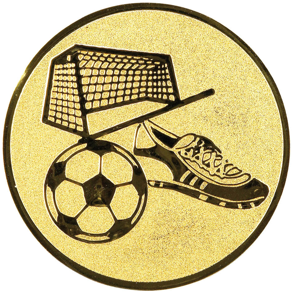 Эмблема "Футбол" 2,5 см Металлопластик - фото 1 - id-p217680561