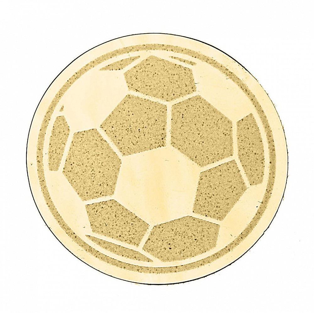 Эмблема "Футбол" 2,5 см Металлопластик - фото 1 - id-p217680562