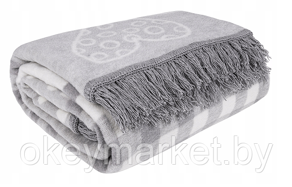 Плед хлопково-акриловый Cotton Cloud размер 150х200 LOVE, фото 2