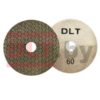 DLT&9plitok Гальванический алмазный гибкий шлифовальный круг DLT&9plitok, #60, 100мм, Премиум класс