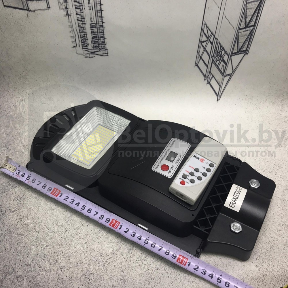 Светильник консольный уличный ЭРА на солнечной батарее ERAKSS20-01 с пультом ДУ,SMD2835, 20W,с датчик. движ., - фото 10 - id-p217681528
