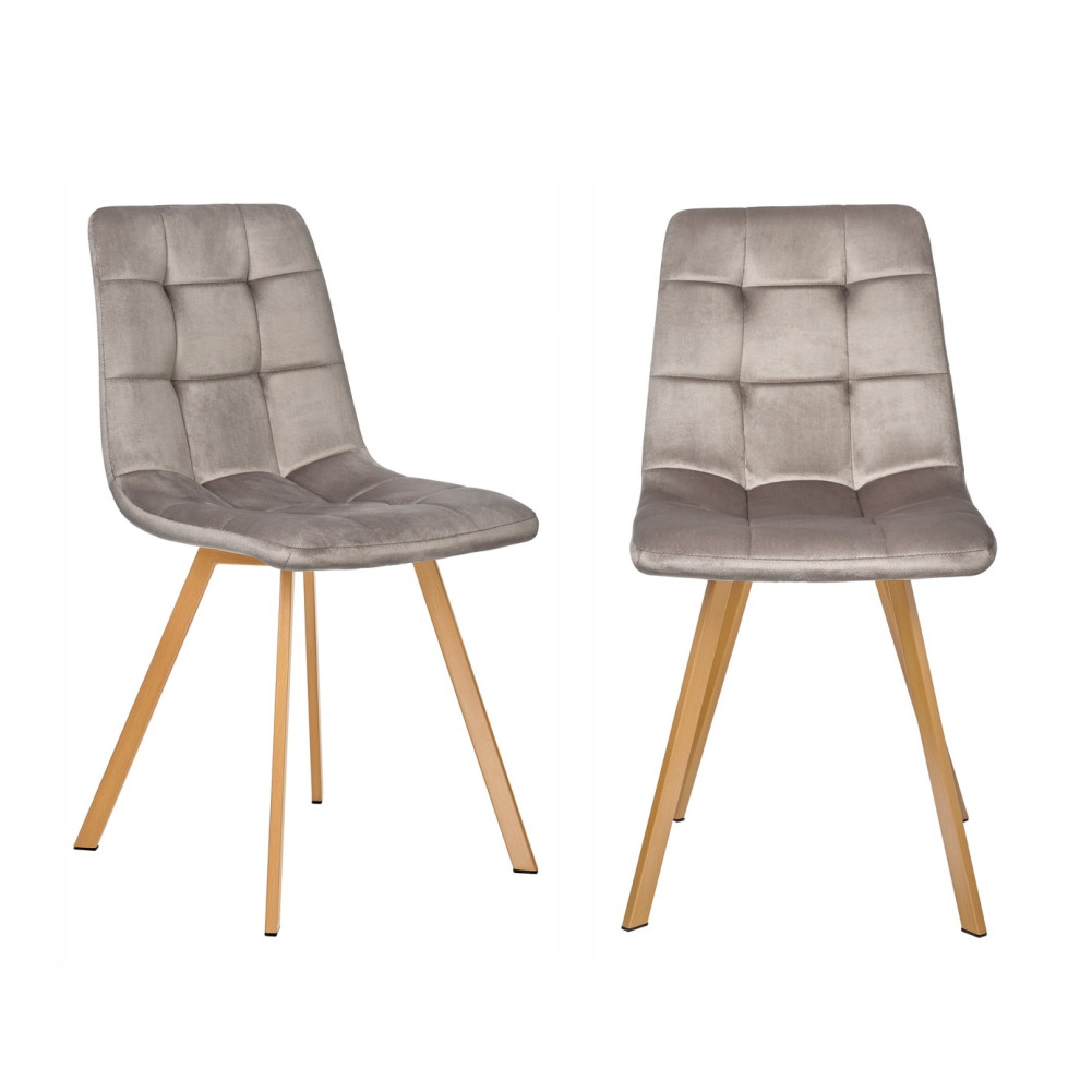 Комплект из 2-х стульев Easy латте с ножками под дерево - фото 1 - id-p217680728