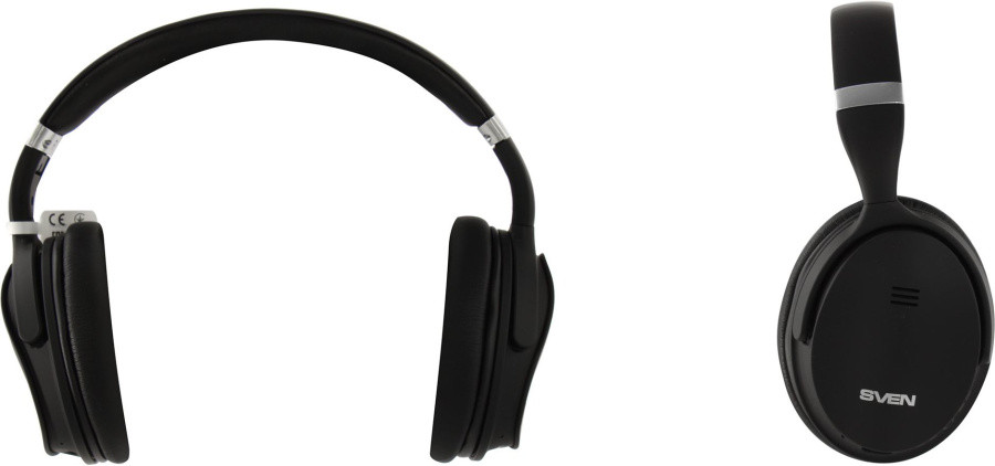 Наушники с микрофоном SVEN AP-B780MV Black (Bluetooth беспроводные + шнур 1.2м с регулятором громкости) - фото 1 - id-p217683286