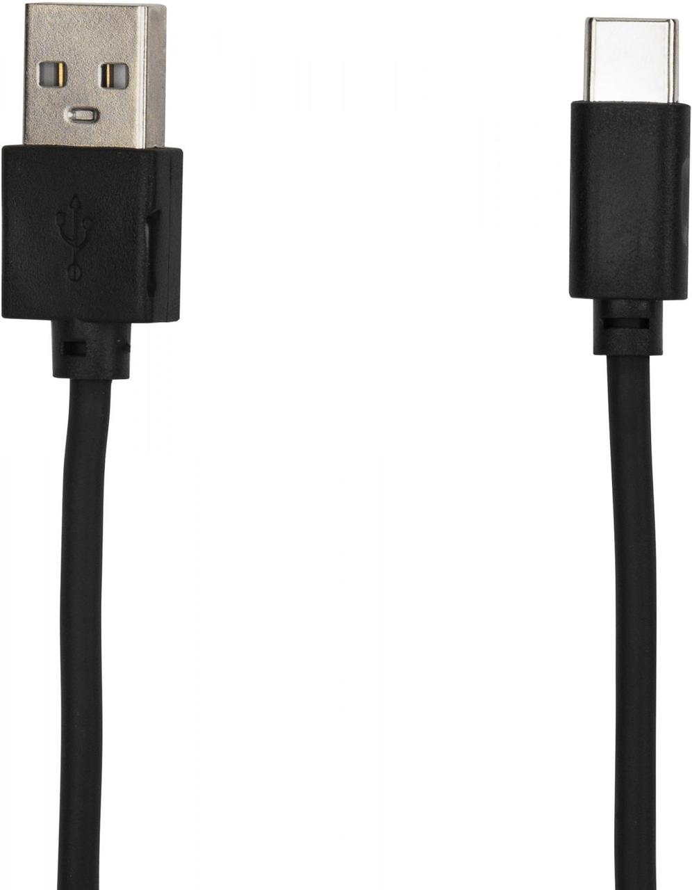 Кабель SunWind USB (m)-USB Type-C (m) 1м черный блистер - фото 1 - id-p217683193