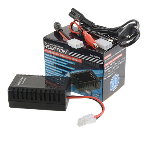 Зарядное устройство для сборок из 2-8 аккумуляторов - ROBITON SmartHobby 8, Ni-MH/Ni-Cd, 2.4-10.8V, 1-2A - фото 1 - id-p217685505