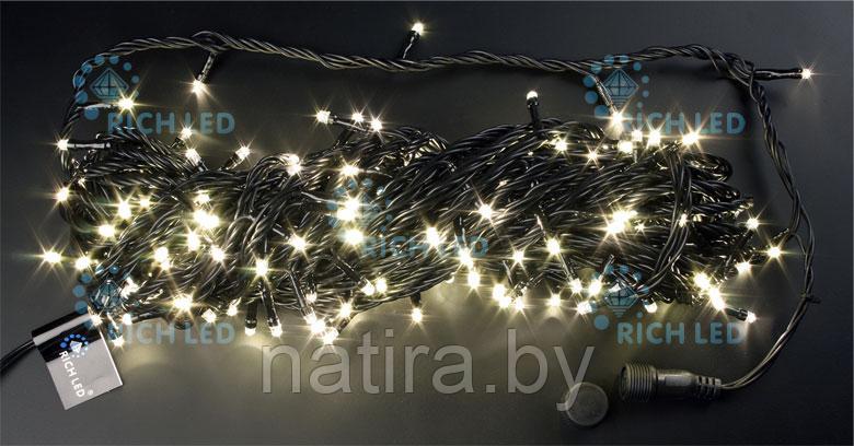 Светодиодная гирлянда Rich LED Нить 20 м, 220В, подключается контроллер.