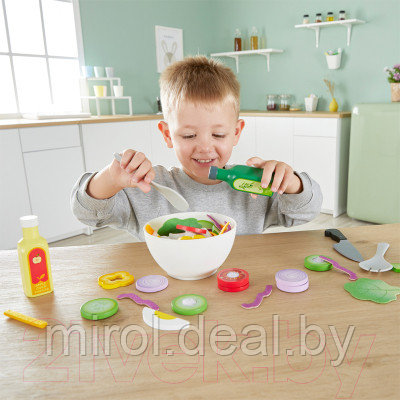 Набор игрушечной посуды Hape Овощной салат / E3174_HP - фото 4 - id-p217686913