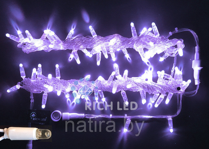 Светодиодная гирлянда Rich LED Нить 10 м, 220В, постоянного свечения, герметичный колпачок, IP65 - фото 1 - id-p217687296