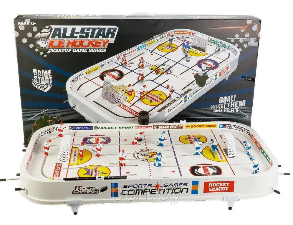 B2125 Хоккей All-Star Ice Hockey, настольная игра, заезд за ворота - фото 1 - id-p217700148