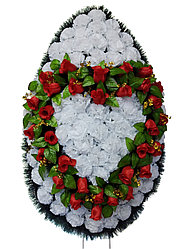 Венок 1,10м ритуальный  В-80 H-135 см