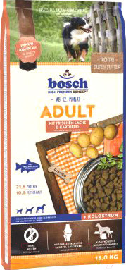 Сухой корм для собак Bosch Petfood Adult Salmon&Potato - фото 1 - id-p217698608