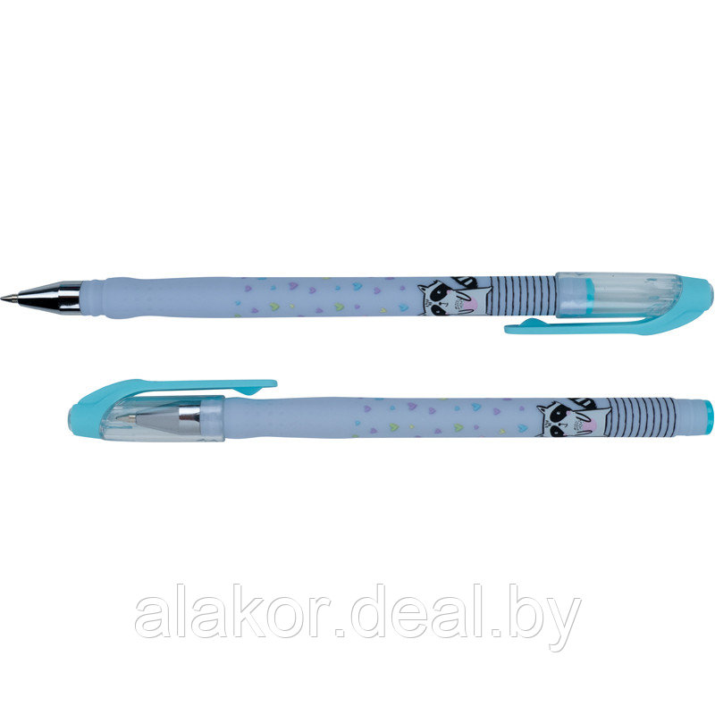 Ручка шариковая Axent Raccoon, AB1049-20 цвет синий, корпус цветной, 0.5мм - фото 1 - id-p217708829