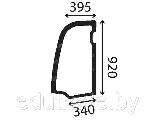 827/80397 Cтекло  верхнее дверь JCB 802-8035, фото 2