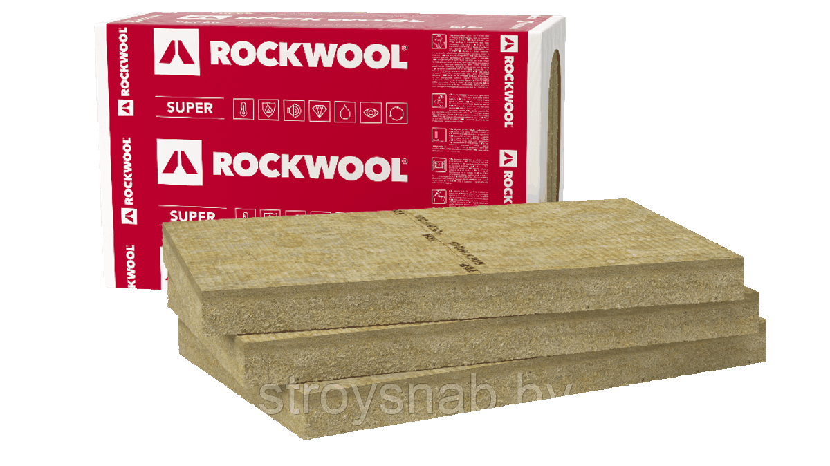 Rockwool FRONTROCK S 080/01000/0600 20PAC/PAL Базальтовый утеплитель из каменной ваты - фото 1 - id-p217718881