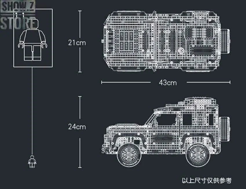 11450 Конструктор Лэнд Ровер LARI Land Rover Defender серия Technic Техник, 2573 деталей, Аналог LEGO 42110 - фото 4 - id-p217721551