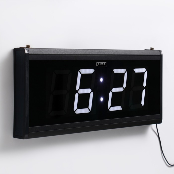 Часы электронные настенные "Соломон", с будильником, 48 x 19 x 3 см - фото 3 - id-p217720169