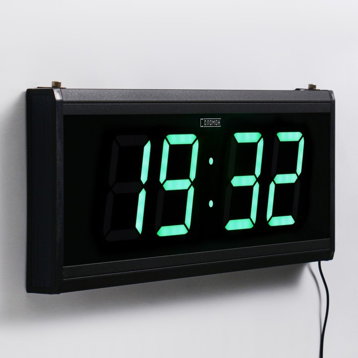 Часы электронные настенные "Соломон", с будильником, 48 x 19 x 3 см - фото 2 - id-p217720172