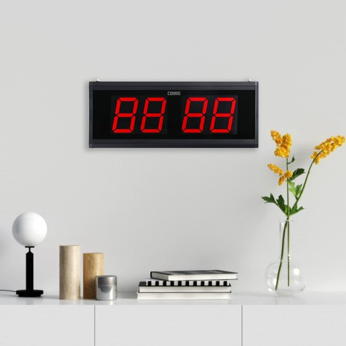 Часы электронные настенные "Соломон", с будильником, 48 x 19 x 3 см - фото 2 - id-p217720173
