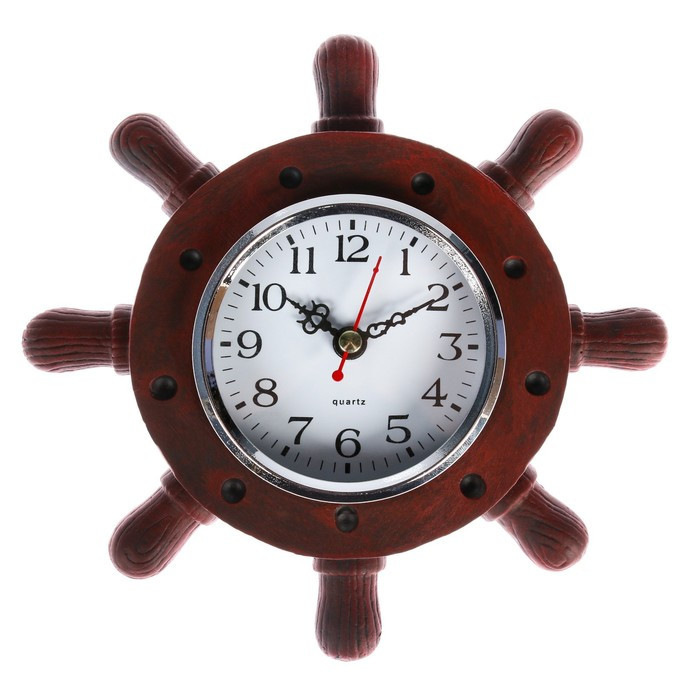 Часы настенные "Штурвал", дискретный ход, 17 х 17 х 3 см - фото 4 - id-p217720188