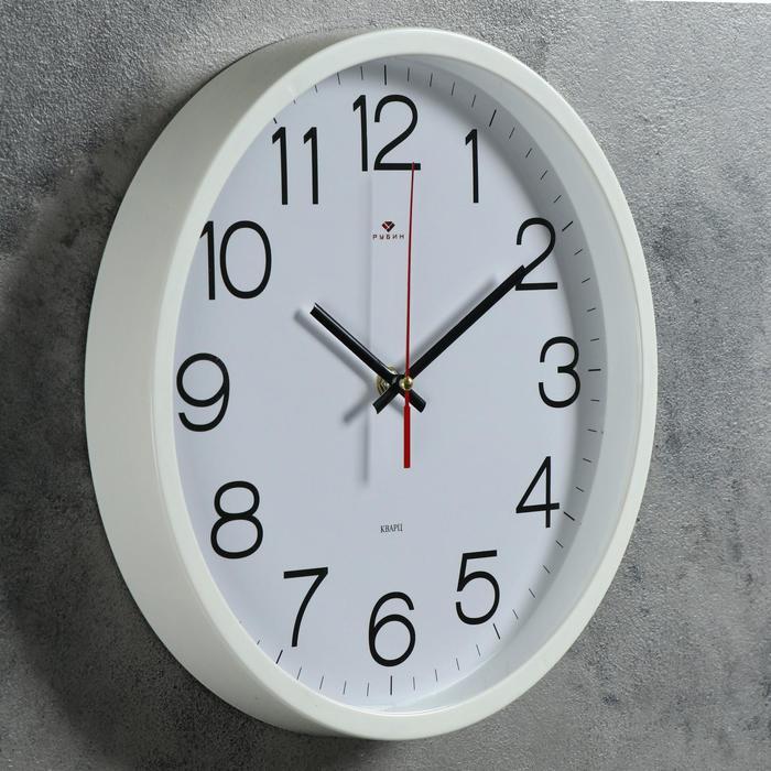 Часы настенные, серия: Классика, "Рубин", 30 см, белые - фото 2 - id-p217720212