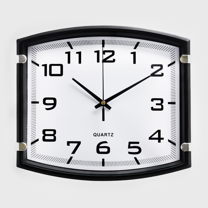 Часы настенные, серия: Классика, "Модерн", 25 х 22 см, черные - фото 4 - id-p217720260