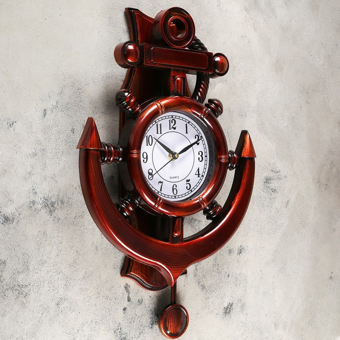 Часы настенные, серия: Море, "Каракка", с маятником, дискретный ход, 29 х 39 см - фото 2 - id-p217720291